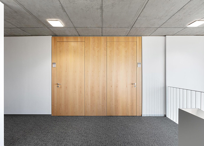 Modern customizable durable Office Glass Partition Walls 25mm style single frameless nice package with quality door