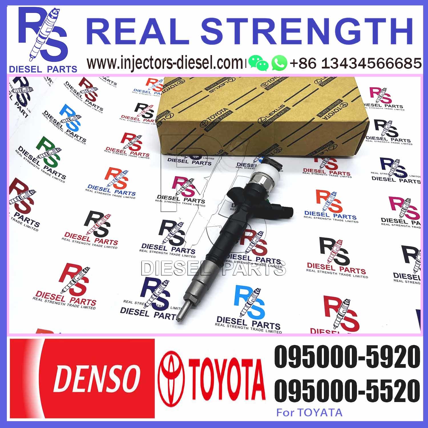 Common Rail Injector 23670-30110 095000-6180 095000-5920 for Diesel Engine 1KD-FTV