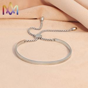 Quality ODM Engravable Adjustable Stainless Steel Bracelet ID62mm wholesale