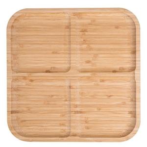 Quality Nature tea time dessert bamboo food tray wholesale