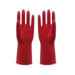 Flexible Kitchen Dip Flocklined Rubber Dishwashing Gloves L50g