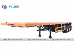 Quality 40FT 3 Axle 45 Ton Container Loading Flatbed Semi Trailer wholesale