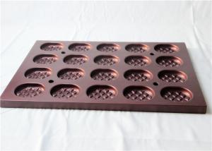 Quality Wine Red PTFE 594x394x25mm Cupcake Mould Tray wholesale
