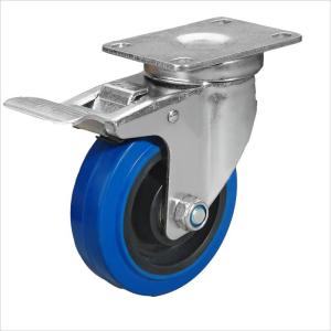 Quality 5 Inch Locking Wheels Rubber Caster wholesale