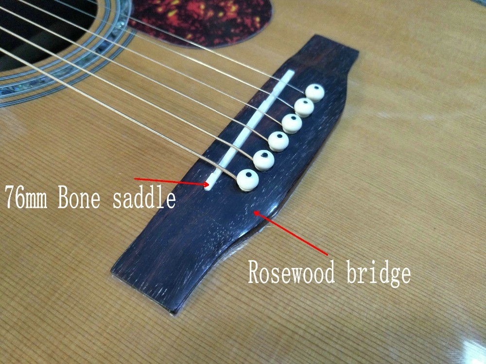 39 inches ooo45s Acoustic Guitar Top AAA Solid Red Cedar Abalone Binding Body With Fishman Pickups Rosewood fingerboard
