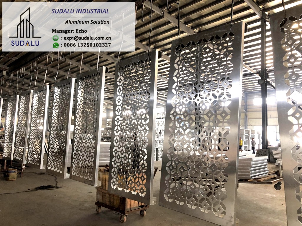 SUDALU Cheaper Aluminum CNC punching Perforated Panel Cladding Facade Panel Foshan City Panel Factory