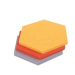 Soundproofing Wall Hexagonal Acoustic Panels Fire Retardant High Density
