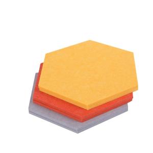 Quality Beveled Edge Decor Hexagonal Acoustic Panels Sound Proof Wall Decorative wholesale