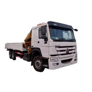 Quality Weichai Engine High Powerhorse Special Vehicles SINOTRUK HOWO 8T Truck Mounted Crane wholesale