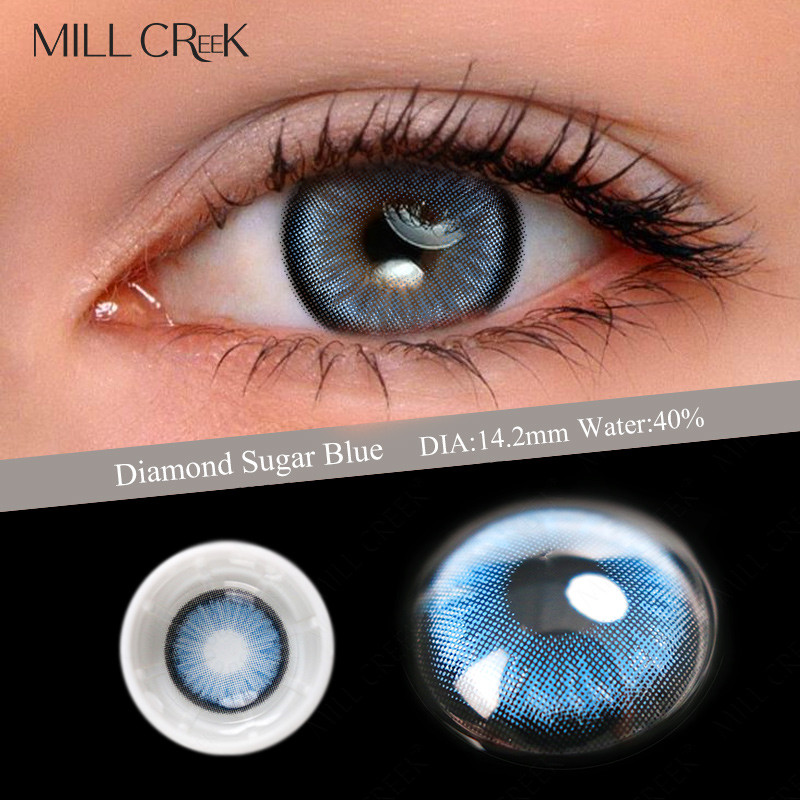 KSSEYE Soft Tinted Prescription Daily Colored Contacts For Dark Eyes