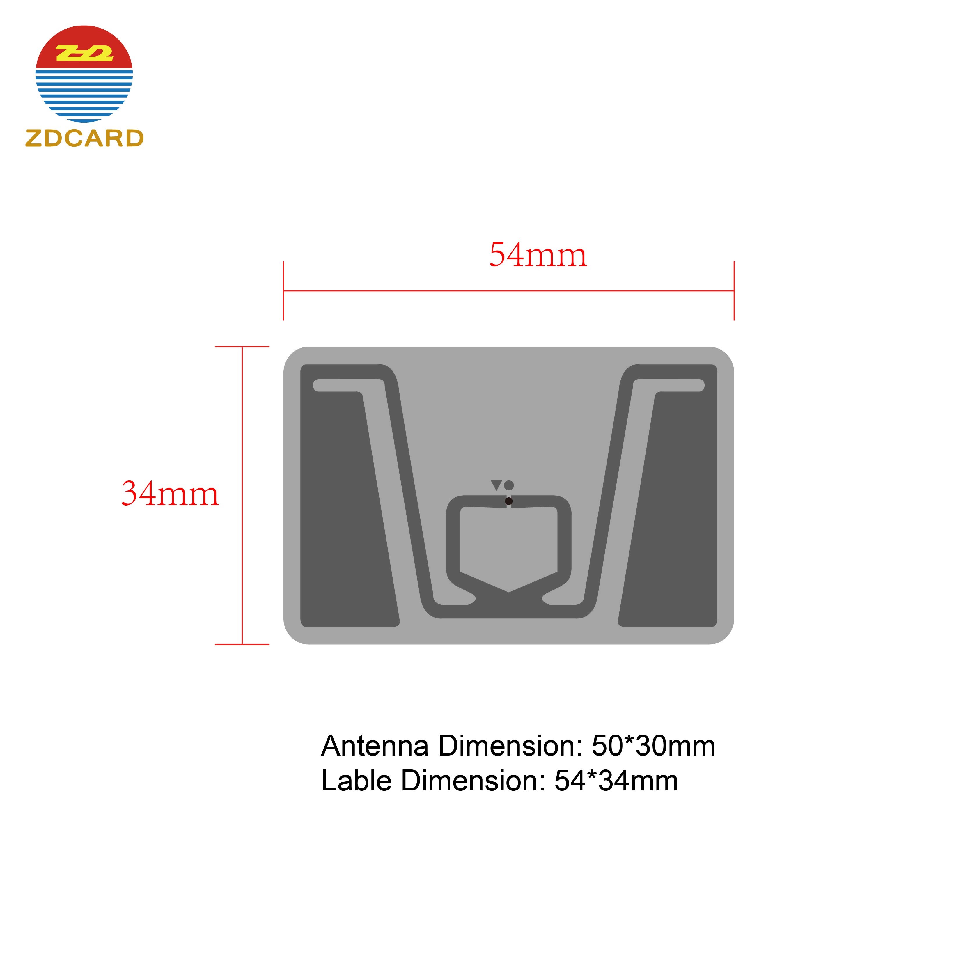 IMPINJ Monza R6 Printable UHF Clothing RFID Label / Sticker / Tag For Garment Clothes Inventory