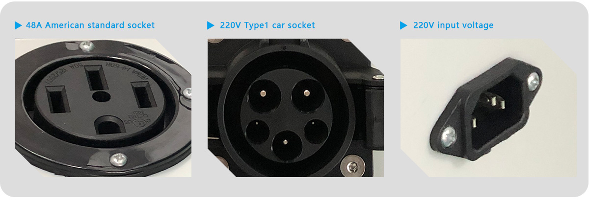 Type1/J1772 Tester 48A Max Power Charger For Energy Cars Includes Charging Gun Test