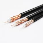 Black RG6 Bulk Flexible Coaxial Cable Wire Antenna Satellite Cable CATV CCTV
