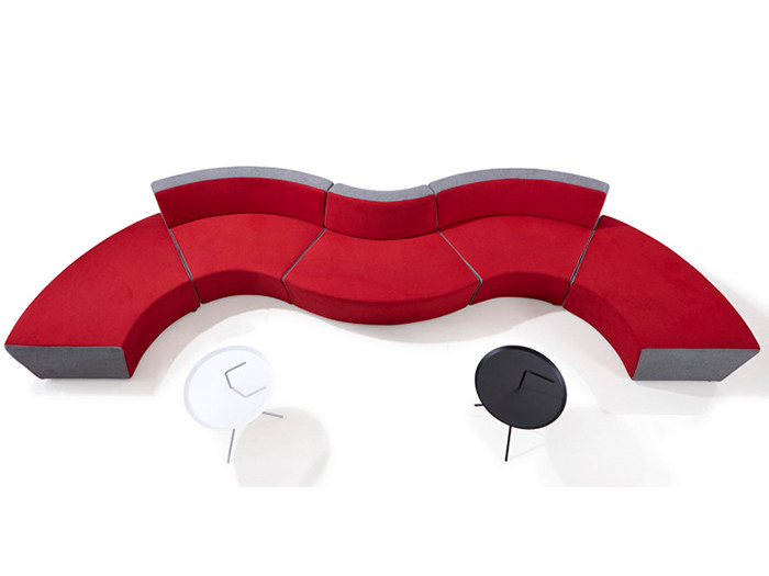 Ergonomic Aluminum Co Working Shared Workspace Furniture For Public Area
