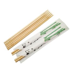 Quality Washable Customized Packaging Round Bamboo Chopsticks No Burrs 19.5cm wholesale