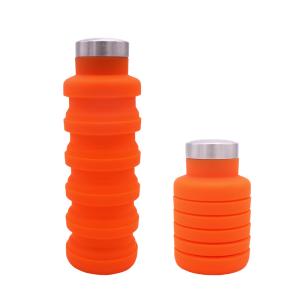 Quality BPA Free Reusable Silicone Folding Water Bottle wholesale
