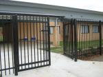 Customized Black Zinc Steel Metal Garrison Fence Panels Maintenance Free