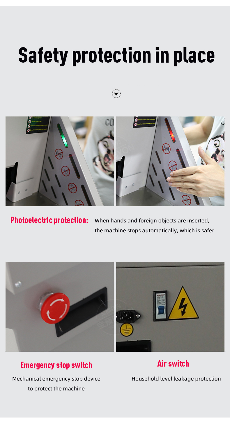 Excellent 3 Motors A4 Guillotine Desktop Electric Paper Cutter for Precision Cutting