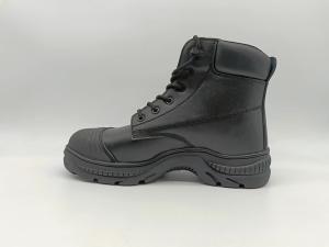 Quality Breathable Leather Firefighting Boots Waterproof Lightweight Comfortable Work Shoes Black wholesale