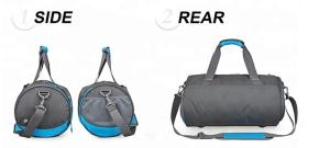 Quality Premium Nylon Fabric Sports Gym Bag Waterproof With Shoe Compartment wholesale