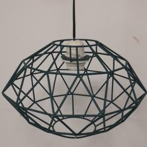 Quality Black PVC Metal Cage Light Shade 300*200MM E14 E27 Easy Fit Pendant wholesale
