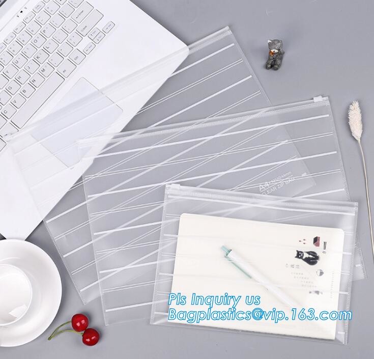 Zip Top Custom Printing Eco Friednly Slider k Bag, slider zipper pvc pouch clear vinyl pvc k bag