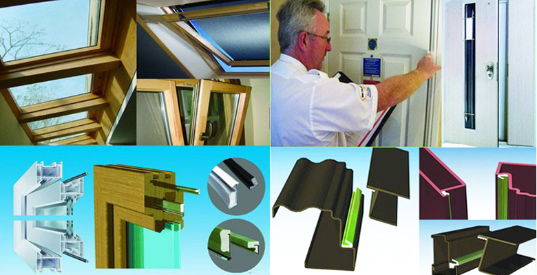 PU PE PP Skeleton Door Seal Strip for Wood Door Frame Functioning as Sound Insulation