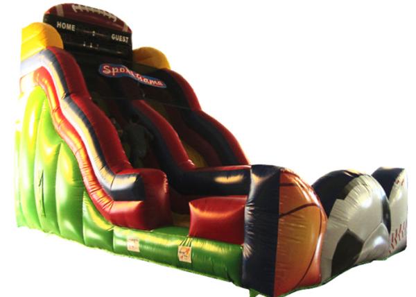 Exciting Inflatable commercial dry slide football sport games themed inflatable