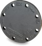 Black Blind Flange Cast Iron Pipe Fittings Anti Rust Zinc Plus Bitumen Coat
