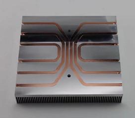 Quality Copper Pipes Bonded Fin Heat Sink Aluminum Skiving Burried OEM For Locomotives wholesale