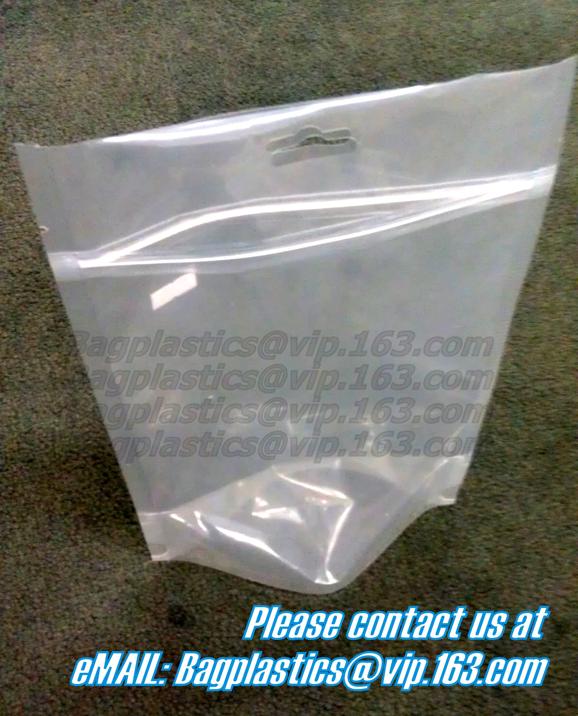 soup bag, liquid storage, food double zip lock plastic packaging bag, Eco Friendly zip lock bag, polyethylene packaging