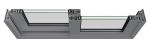 Tinted Glass Anodizing 1.4mm Aluminum Top Hung Window