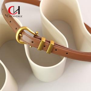 Quality Chenverge Durable Ladies Leather Belt 100cm Length For Coat wholesale