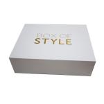 ISO 9001 White Cardboard Foldable Magnetic Rigid Gift Box