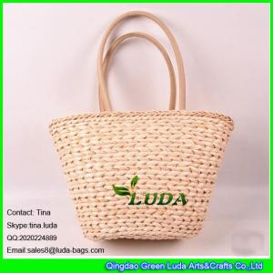 Quality LDYP-047 2016 summer fashion lady handbag handmade cornhusk straw beach bags wholesale