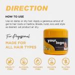Customizable Loc Braiding Gel for African Hair Strong Hold No Flakes Edge