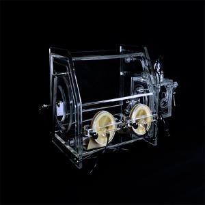 Quality Chemical Acrylic Vacuum Glove Box B Type 2 Ports Helium Gas wholesale