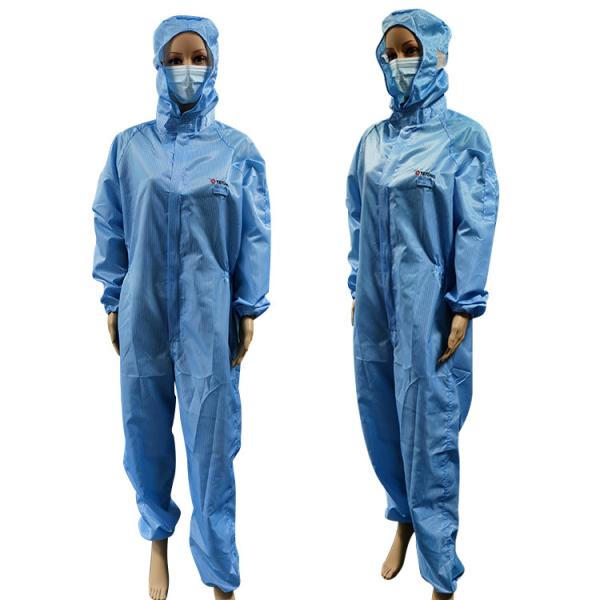 Cheap 5mm Stripe Washable Reusable ESD Anti Static Suit for sale