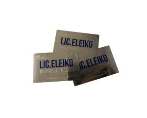 Quality Brush Silver Stainless Steel Business Card Custom Blank Metal Visit Tag wholesale