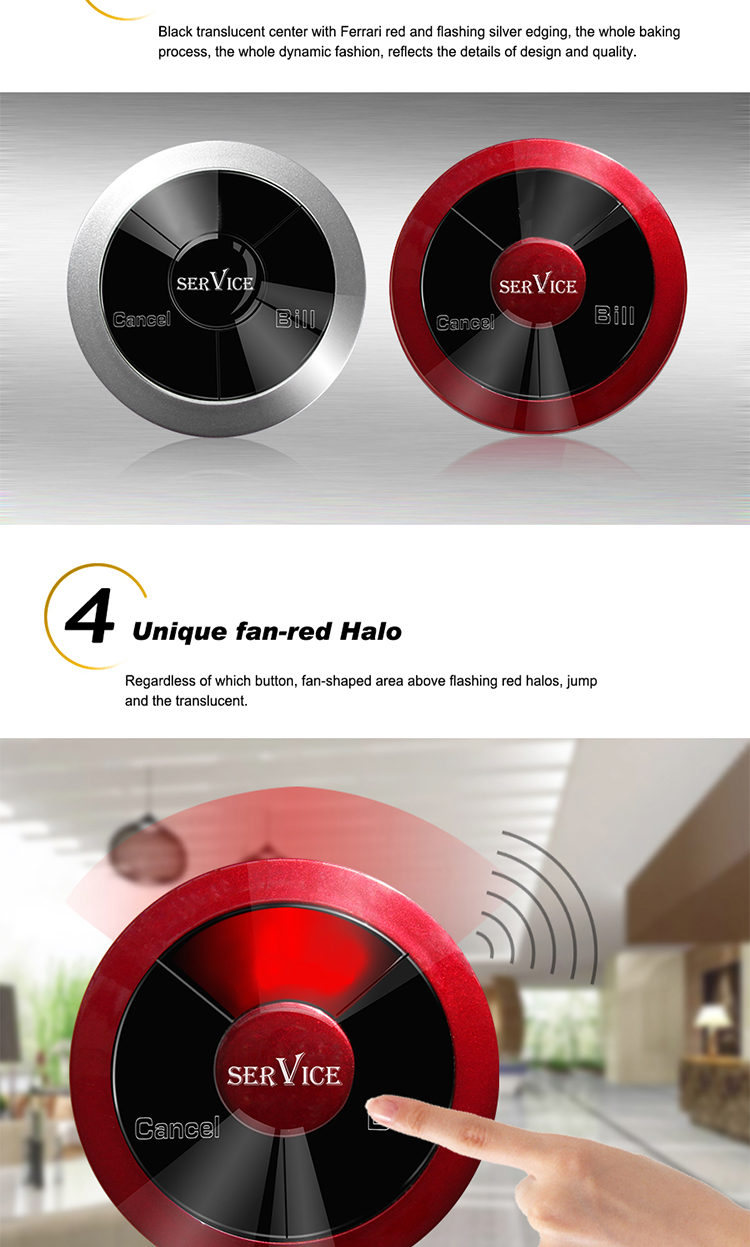 wireless call button with nice look base