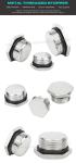 304, 316 Stainless Steel (Brass) Round or Hexagonal Blind Plugs Blanking Plugs