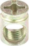 Carbon Steel Furniture Insert Nut Yellow Galvanized Finished For Wardrobe /