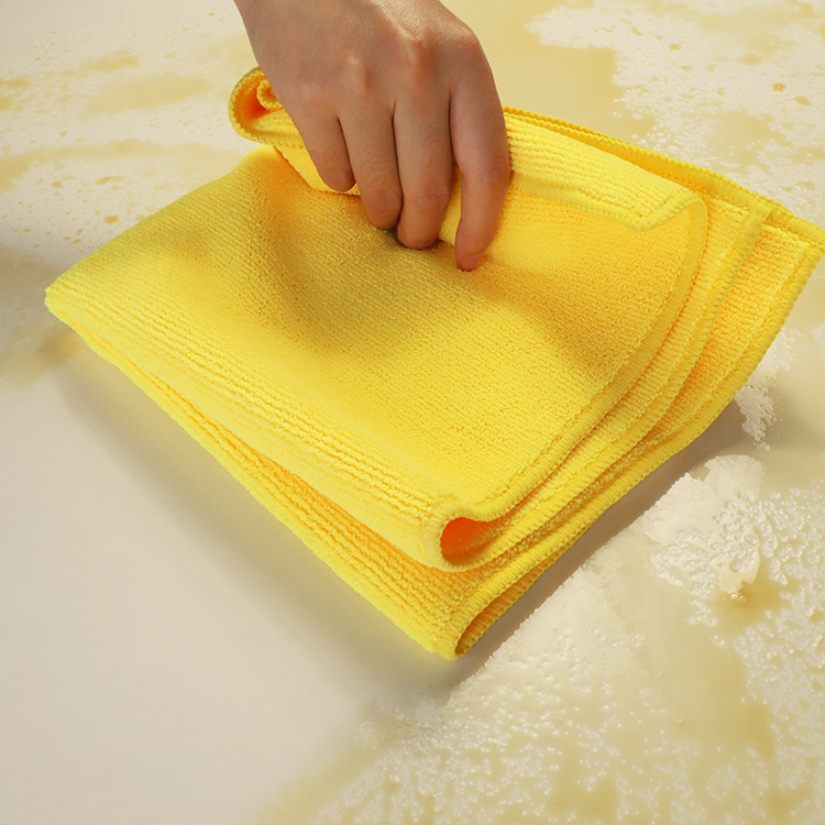 80% Polyester 20% Polyamide Microfiber Cleaning Cloth Kitchen High Absorbency