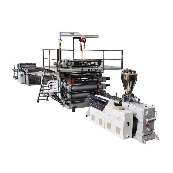 SPC Floor Board Extrusion Line With Conic Twin Screw Extruder 95/192 Output 800k