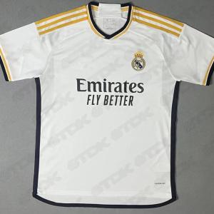 Quality Fan Polyester White Football Jersey Tear Resistant Striped Football Shirts wholesale
