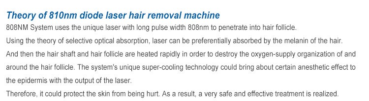Factory price 810nm diode laser permanent hair removal 808nm on sale