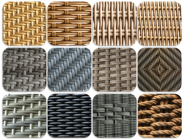 Round Eco Friendly Rattan Wicker , Outdoor Wicker Material Patio Cube Set Use