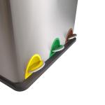 Metal 340mm Width Compartment Trash Can