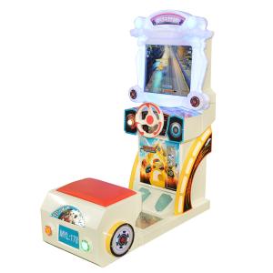 Quality Car Racing Arcade Game Machines Kids Simulator Wheel 125W Power Consumption wholesale