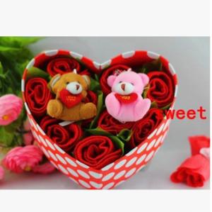 Quality New creative promotion gift product wedding gift bear towel with gift box wholesale